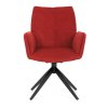 Židle jídelní červená otočná AJZ103CE