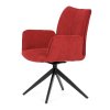 Židle jídelní červená otočná AJZ103CE