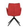 Židle jídelní červená otočná AJZ103CE