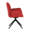 Židle jídelní červená otočná AJZ103CE