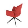 Židle jídelní červená otočná AJZ103CE