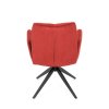 Židle jídelní červená otočná AJZ103CE