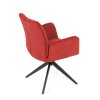 Židle jídelní červená otočná AJZ103CE