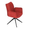 Židle jídelní červená otočná AJZ103CE