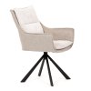Židle jídelní krémová látka AJZ108K