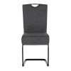 Židle jídelní taštičkové pružiny šedá látka AJZ109S