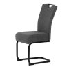 Židle jídelní taštičkové pružiny šedá látka AJZ109S
