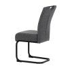 Židle jídelní taštičkové pružiny šedá látka AJZ109S