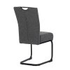 Židle jídelní taštičkové pružiny šedá látka AJZ109S