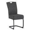 Židle jídelní taštičkové pružiny šedá látka AJZ109S