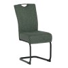 Židle jídelní taštičkové pružiny zelená látka AJZ109Z