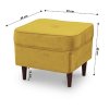 Taburet žlutá látka noha wenge TTA100ZL