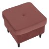 Taburet starorůžová látka noha ořech TTA100R