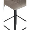 Židle barová cappuccino látka, čtyřnohá podnož ABZ104CA