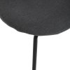 Židle jídelní šedá látka nohy černý kov AJZ111S