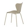 Židle jídelní cappucino plast kovová podnož AJZ113CA