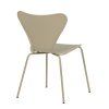 Židle jídelní cappucino plast kovová podnož AJZ113CA