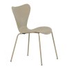 Židle jídelní cappucino plast kovová podnož AJZ113CA