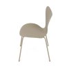 Židle jídelní cappucino plast kovová podnož AJZ113CA