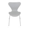 Židle jídelní šedý plast kovová podnož AJZ113S