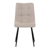 Židle jídelní cappucino látka černé kovové nohy AJZ120CA