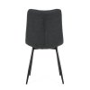 Židle jídelní šedá látka černé kovové nohy AJZ120S