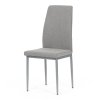 Židle jídelní lanýžová látka šedé kovové nohy AJZ121L