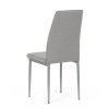 Židle jídelní lanýžová látka šedé kovové nohy AJZ121L