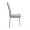 Židle jídelní lanýžová látka šedé kovové nohy AJZ121L
