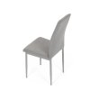 Židle jídelní lanýžová látka šedé kovové nohy AJZ121L