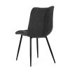 Židle jídelní šedá látka černý kov AJZ123S