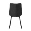 Židle jídelní šedá látka černý kov AJZ123S