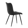 Židle jídelní šedá látka černý kov AJZ123S