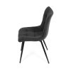 Židle jídelní šedá látka černý kov AJZ123S