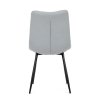 Židle jídelní, stříbrná látka, černý kov AJZ123ST