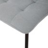 Židle jídelní, stříbrná látka, černý kov AJZ123ST