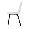 Židle jídelní bílá látka čtyřnohá podnož AJZ124B