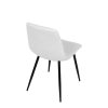 Židle jídelní bílá látka čtyřnohá podnož AJZ124B