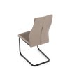 Židle jídelní cappucino látka černý kov AJZ125CA