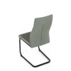Židle jídelní zelená látka černý kov AJZ125Z