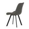 Židle jídelní šedá látka v dekoru broušené kůže AJZ130S
