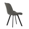 Židle jídelní šedá látka v dekoru broušené kůže AJZ130S