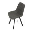 Židle jídelní šedá látka v dekoru broušené kůže AJZ130S