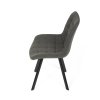 Židle jídelní šedá látka v dekoru broušené kůže AJZ130S