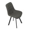 Židle jídelní šedá látka v dekoru broušené kůže AJZ130S