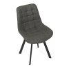 Židle jídelní šedá látka v dekoru broušené kůže AJZ130S