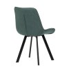 Židle jídelní zelená látka v dekoru broušené kůže AJZ130Z