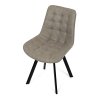 Židle jídelní béžová látka v dekoru broušené kůže AJZ130L
