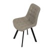Židle jídelní béžová látka v dekoru broušené kůže AJZ130L