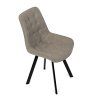 Židle jídelní béžová látka v dekoru broušené kůže AJZ130L
